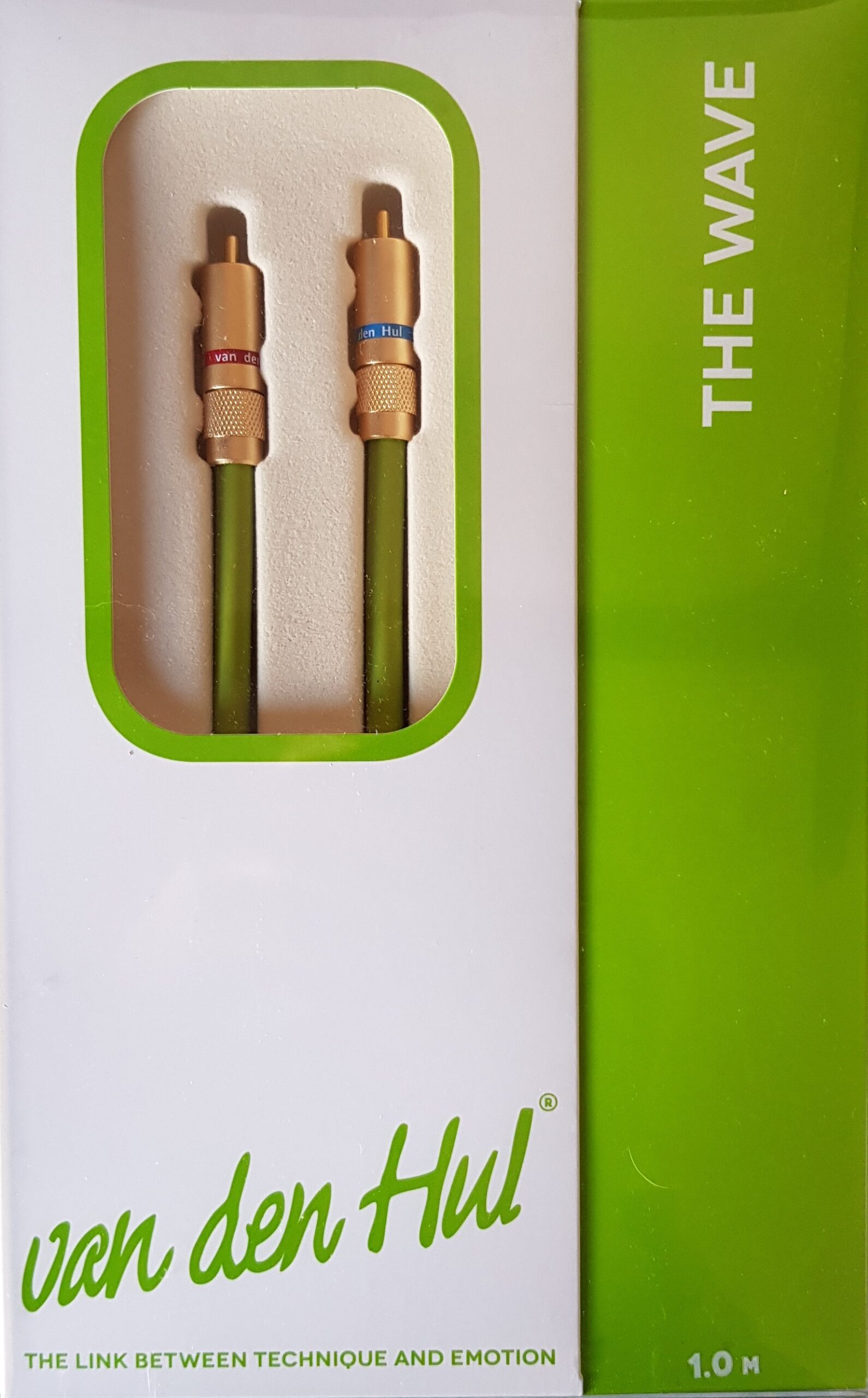 Van den Hul The Wave RCA Interlink 75 Ohm stereoset 2 stuks vanaf 0,8 meter - Afbeelding 4