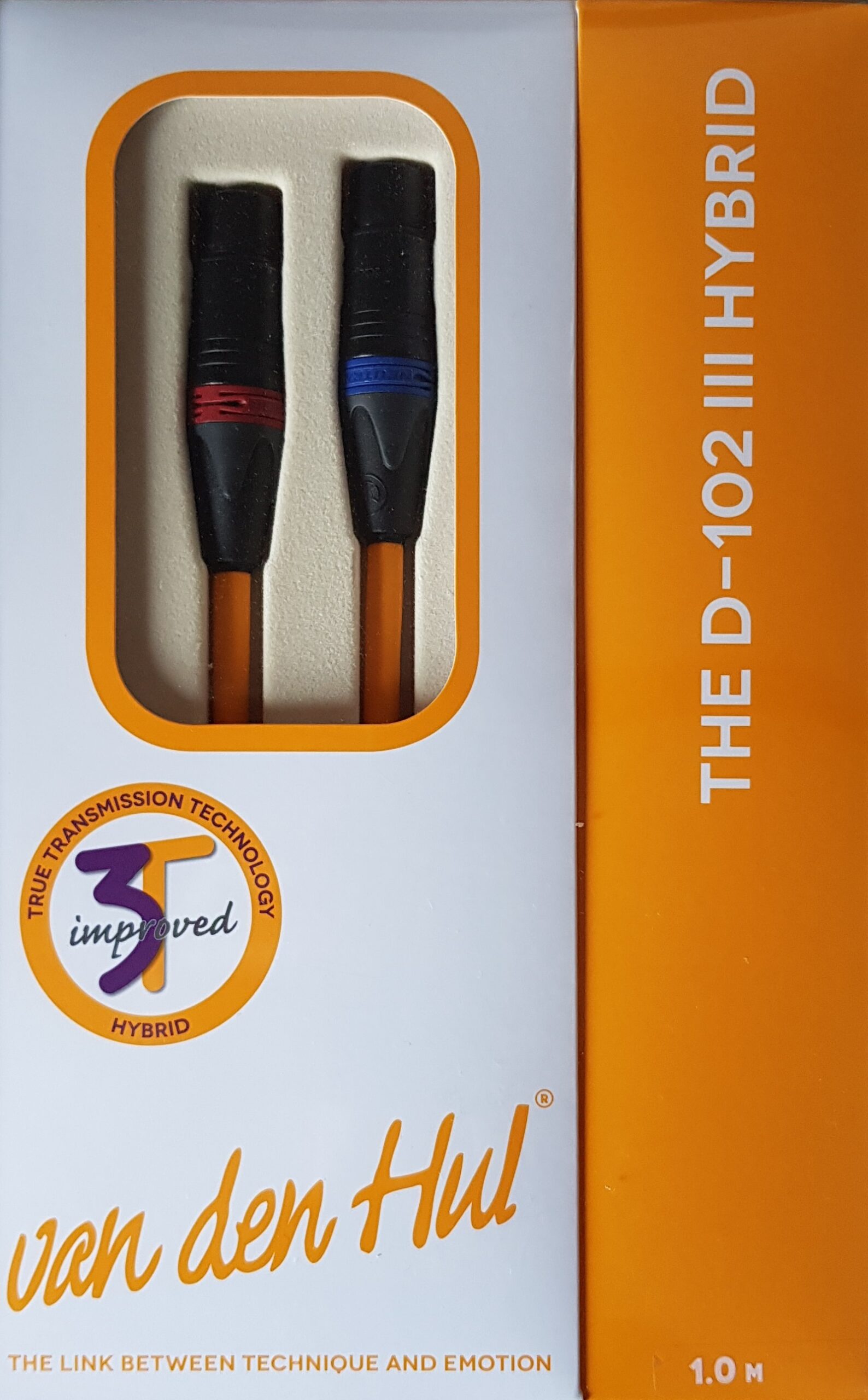 Van den Hul The D-102 MKIII 3T Hybrid XLR Interlink stereoset 2 stuks vanaf 0,8 meter - Afbeelding 4