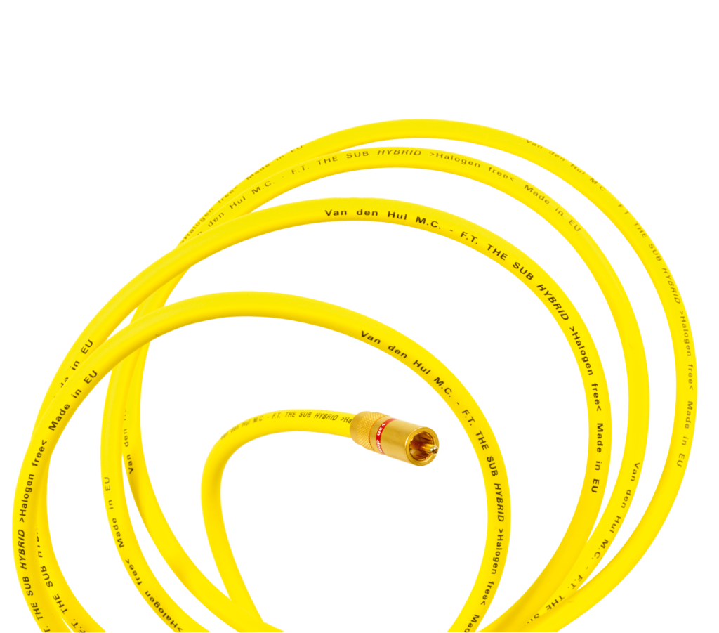 Van den Hul The Sub Hybrid RCA subwooferkabel met vergulde connectoren vanaf 1,0 meter