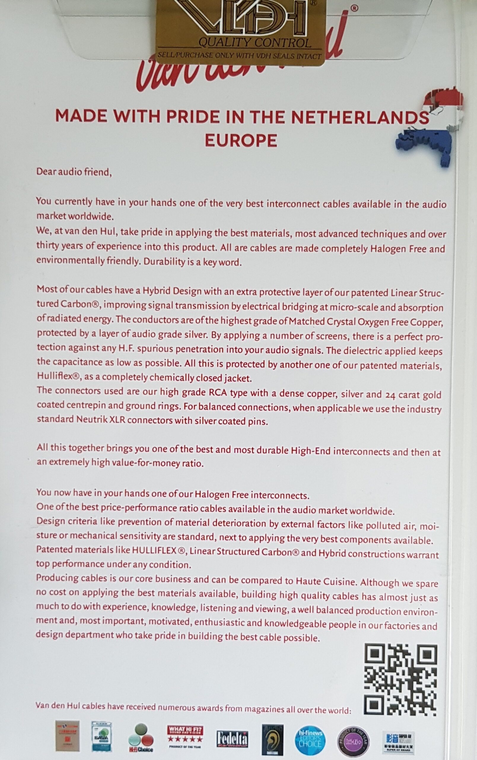 Van den Hul The Isis RCA phono-kabel Halogen Free vanaf 1,0 meter - Afbeelding 5