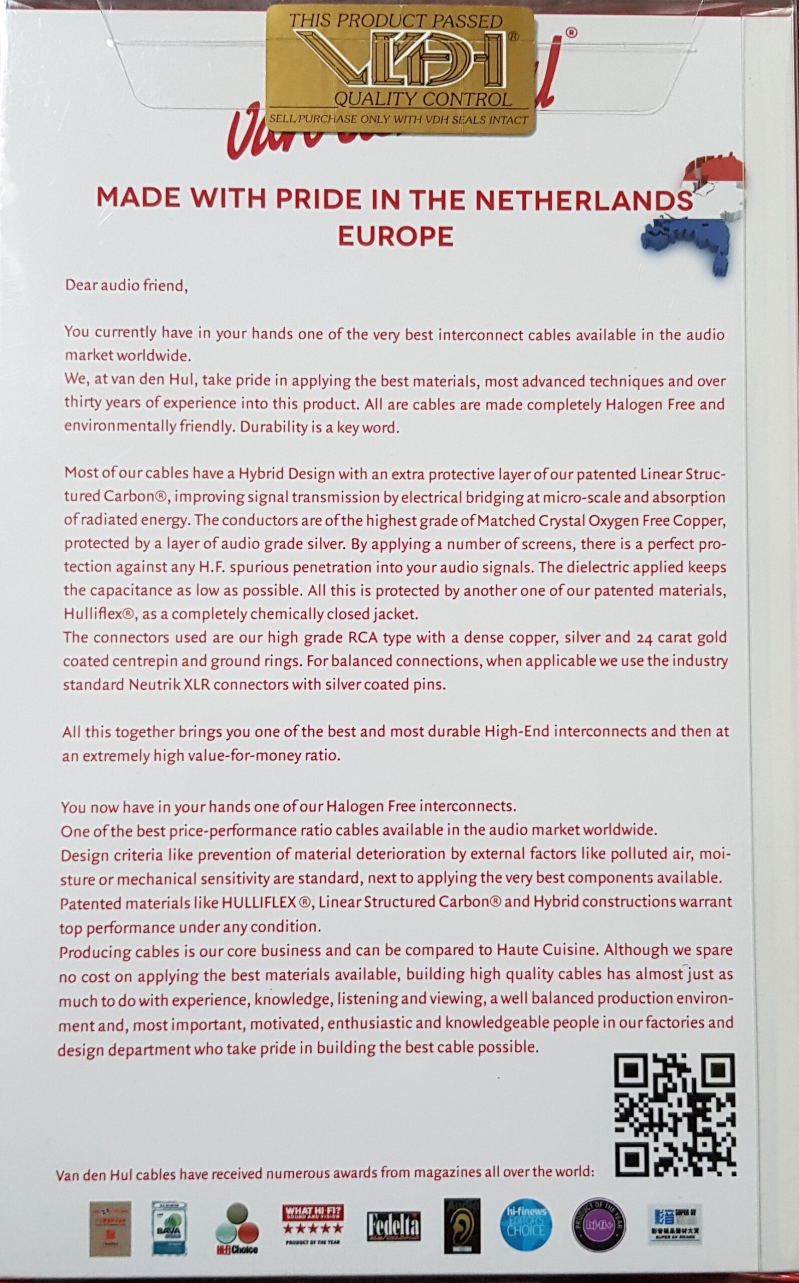 Van den Hul The HDMI Ultimate 4K HEAC Silver-plated OFC Halogen Free 2.0B High Speed & Ethernet vanaf 0,7 meter - Afbeelding 5