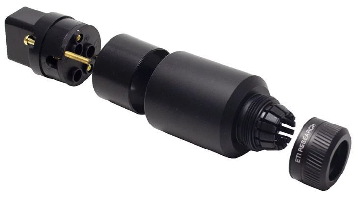 ETI Research Legato (CU) verguld koper IEC C19 netstekker 16A tot Ø20mm - Afbeelding 4