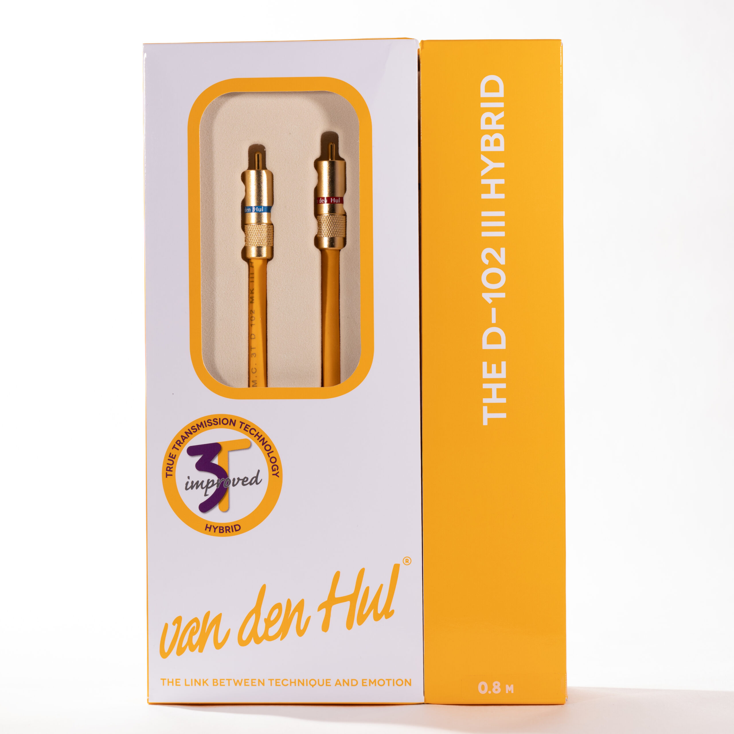 Van den Hul The D-102 MKIII 3T Hybrid RCA Interlink stereoset 2 stuks vanaf 0,8 meter - Afbeelding 9