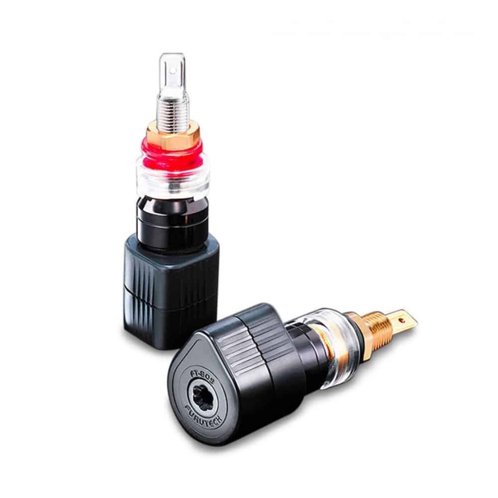 Furutech FT-809 (R) Rhodium speakerterminal / binding post met Torque Guard-technologie per paar