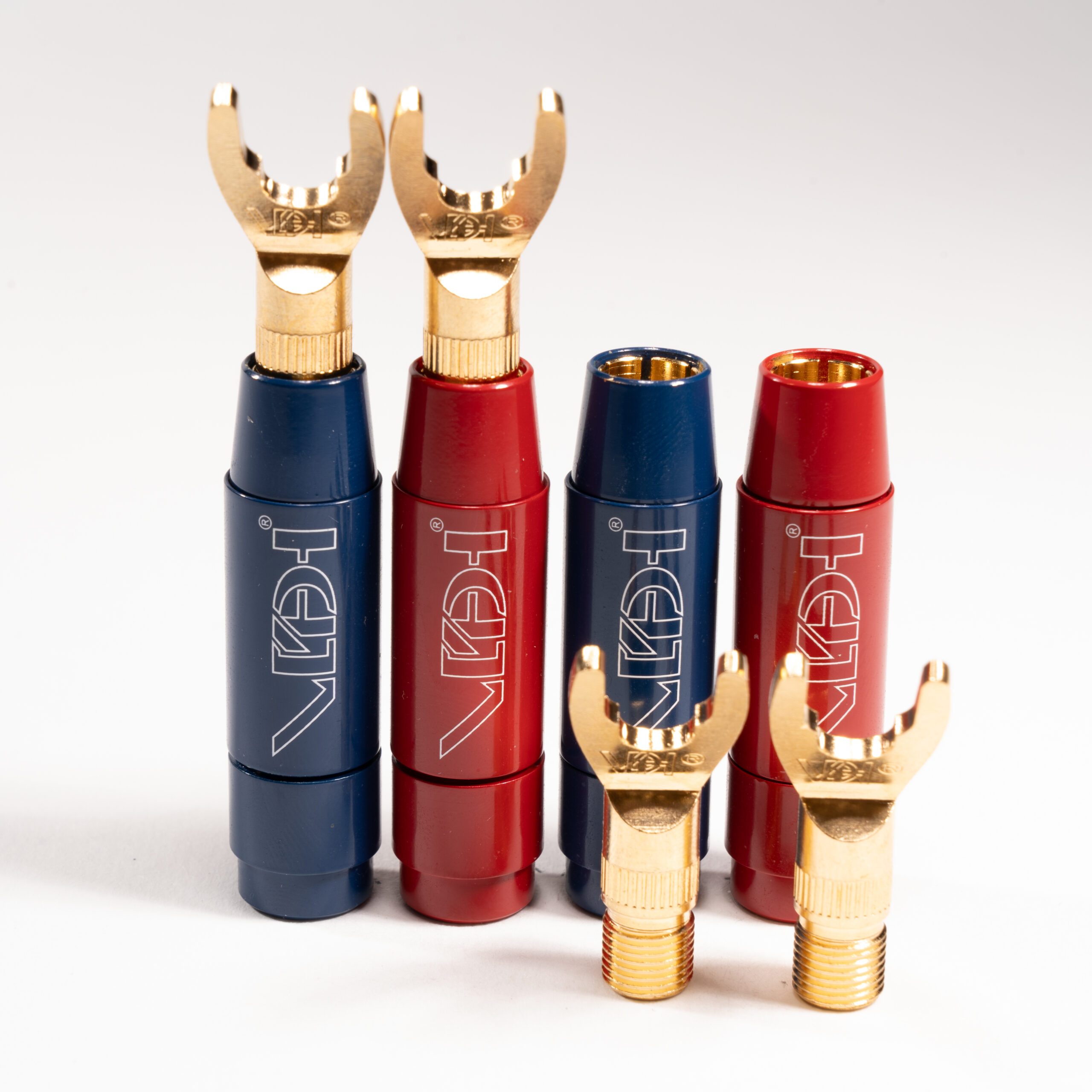 Van den Hul BERRI BUS Spade + banaanplug als 4,5mm, 6,5mm, 8,3mmm 10mm of 13mm Ø kabelentree per set 4 stuks - Afbeelding 4