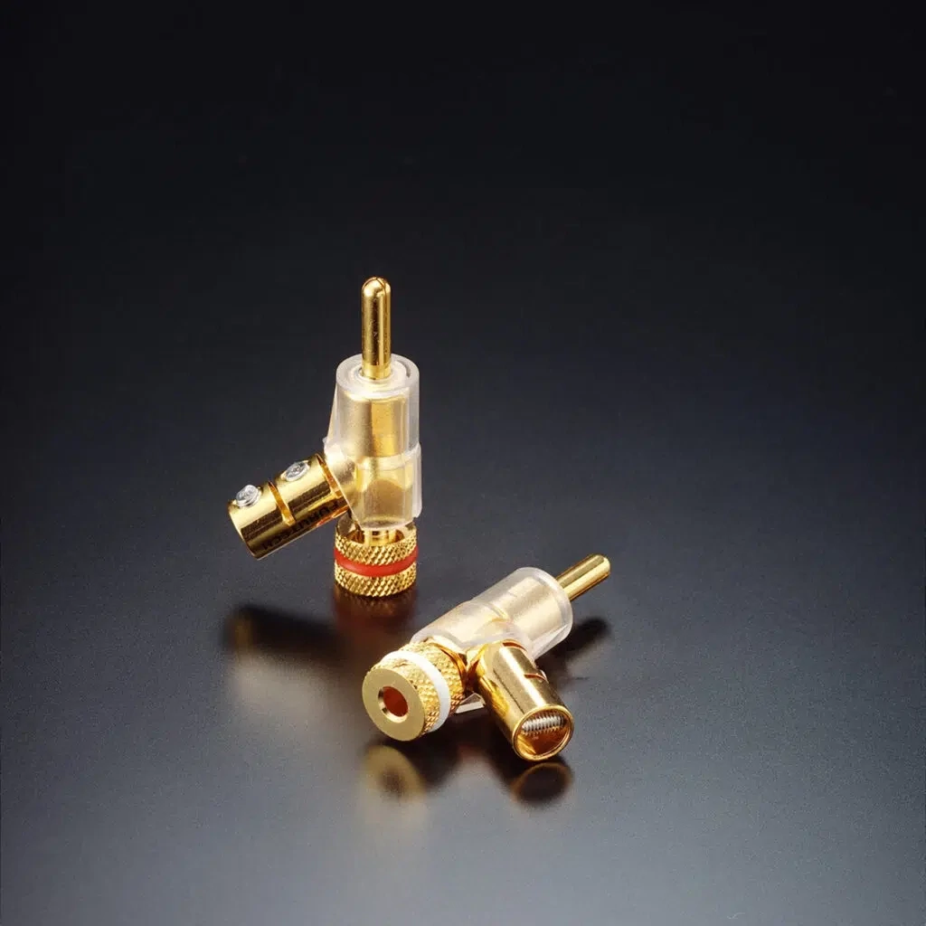 Furutech FP-202 (G) Gold banaanplug schroefmontage tot Ø5,5mm per set 4 stuks - Afbeelding 4