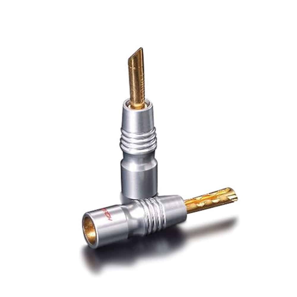Furutech FP-200B (G) Gold banaanplug schroefmontage tot Ø5mm per set 4 stuks