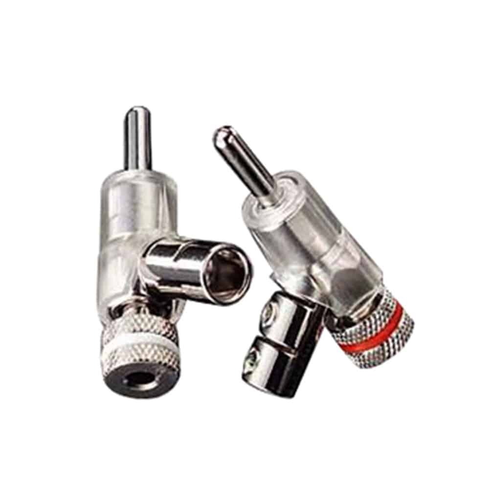 Furutech FP-202 (R) Rhodium banaanplug schroefmontage tot Ø5,5mm per set 4 stuks