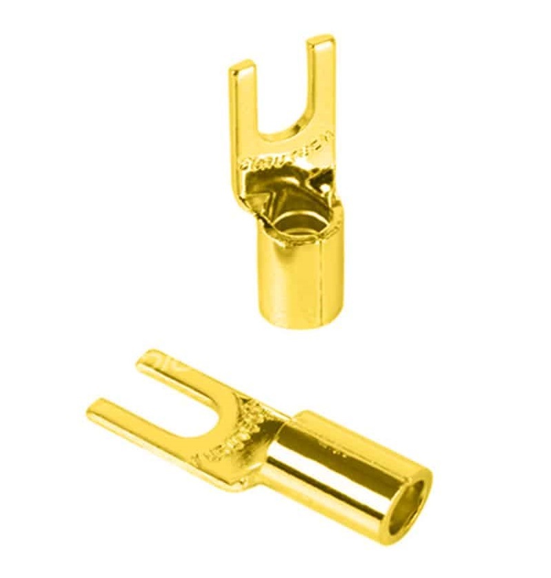 Furutech FP-209-10 (G) Gold - High Performance Spade-terminal voor Schuko of IEC AWG10 per 10 stuks