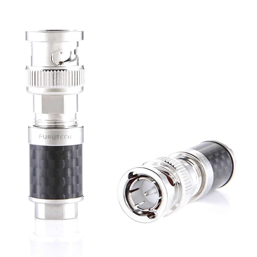 Furutech CF-BNC (R) Rhodium - BNC-connector tot Ø8mm per paar