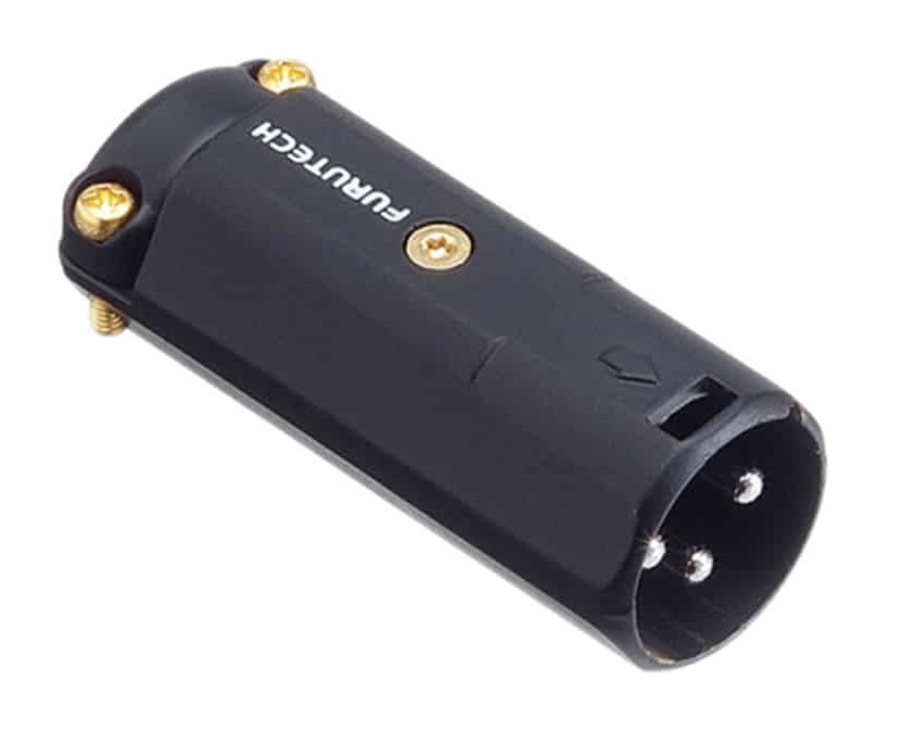 Furutech FP-601M (G) Gold Male XLR connector tot Ø12mm per stuk