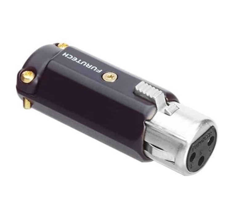 Furutech FP-602F (R) Rhodium Female XLR connector tot Ø12mm per stuk