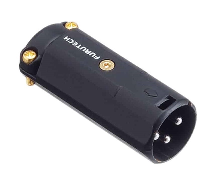 Furutech FP-601M (R) Rhodium Male XLR connector tot Ø12mm per stuk