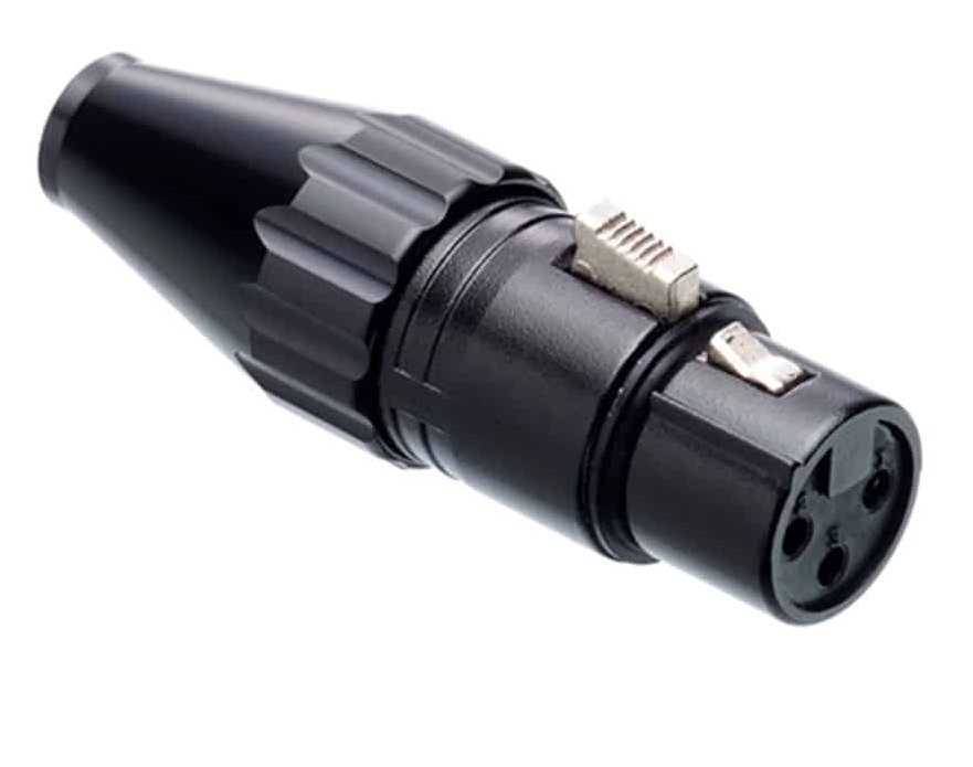 FURUTECH FP-702F (G) Gold Female 3-pins XLR connector tot Ø9mm per stuk