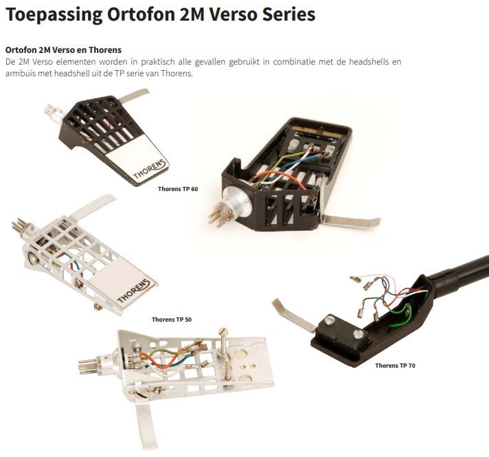 Ortofon 2M Red Verso MM-element Getipt Elliptisch Diamand voor klassieke Thorens modellen met TP50, 60 en 70 toonkoppen - Afbeelding 5