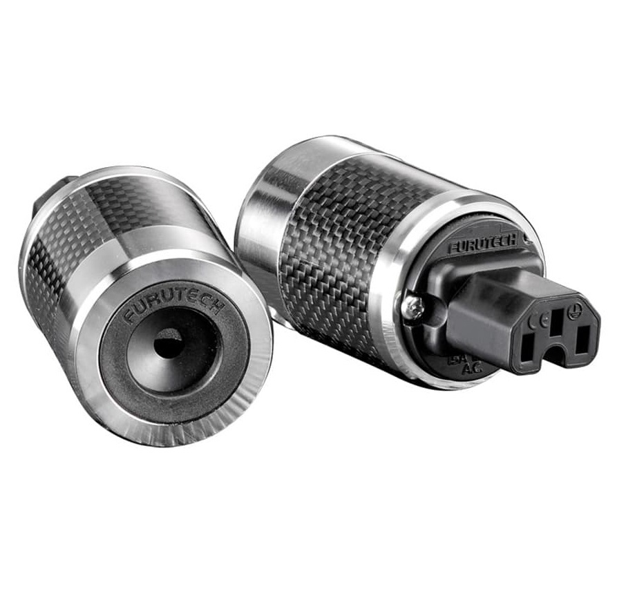 Furutech FI-50 (R) Rhodium - netstekker IEC C13 - 10A van Ø6mm tot Ø20mm