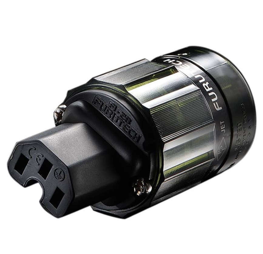 Furutech FI-28 (G) Goud - IEC C13 netstekker 10A van Ø6,6mm tot Ø17,5mm