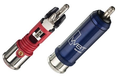 WBT-0110 AG (zilver) Nextgen Signature RCA-connector 75 Ohm tot Ø9mm per 4 stuks in showcase - Afbeelding 4