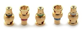 Van den Hul verloop - adaptor 75 Ohm van RCA female naar BNC male verkrijgbaar in verschillende kleuren per stuk