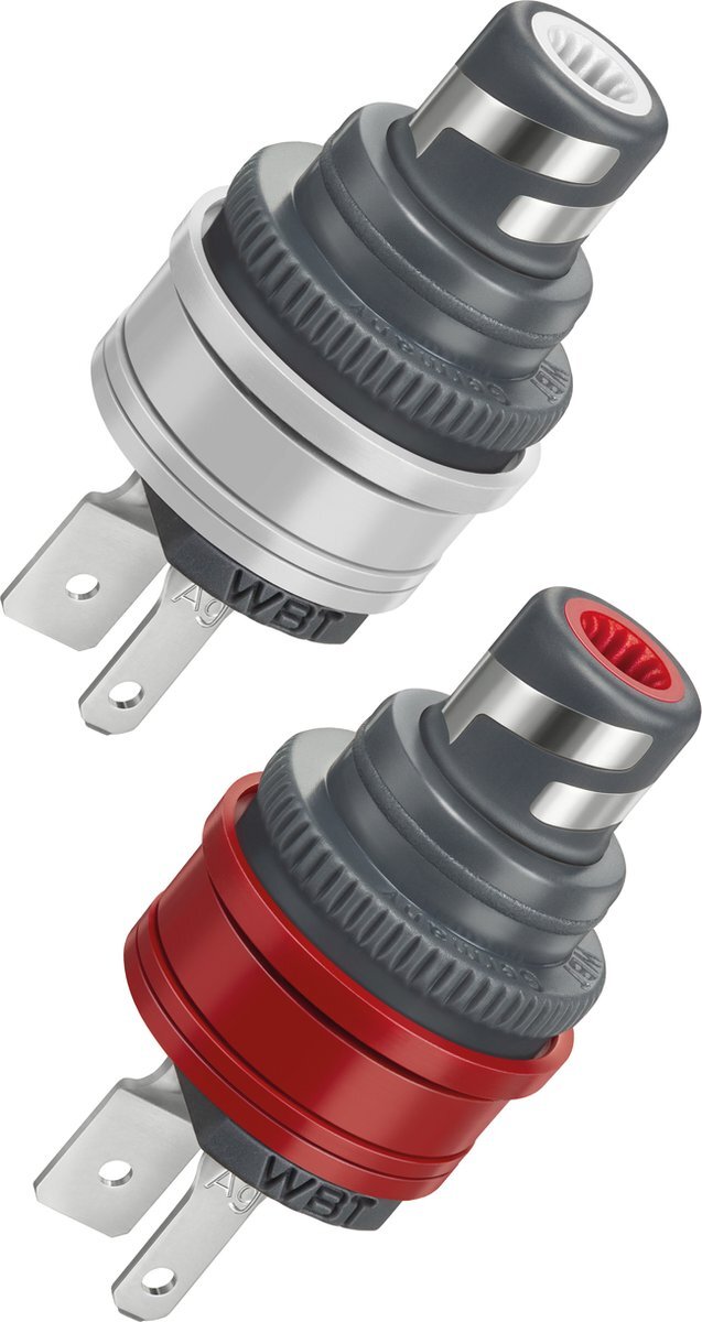 WBT-0210 AG (zilver) Nextgen RCA-chassisdelen per paar - Afbeelding 2