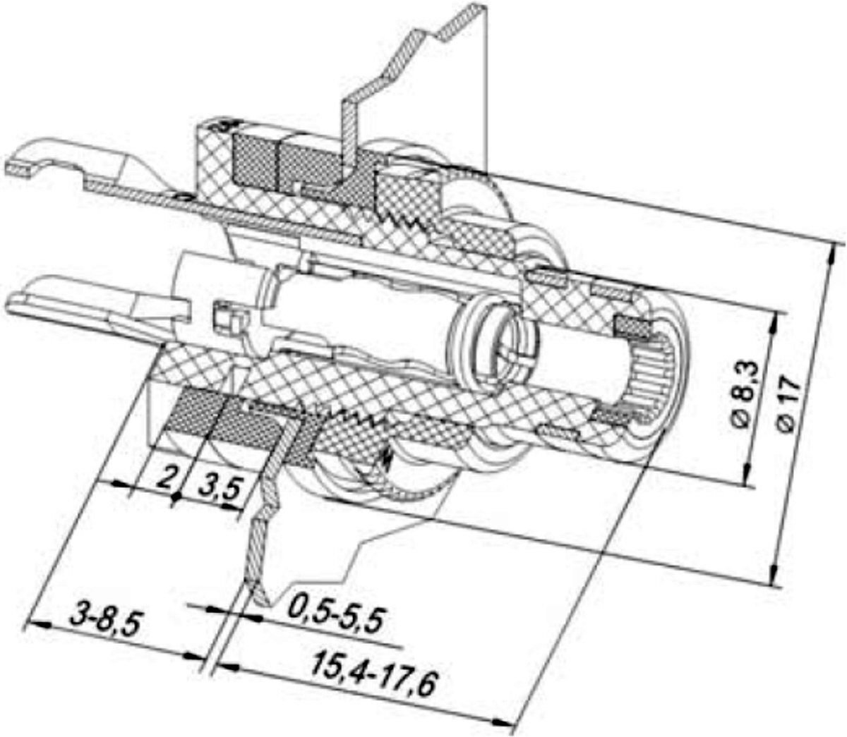 WBT-0210 AG (zilver) Nextgen RCA-chassisdelen per paar - Afbeelding 6