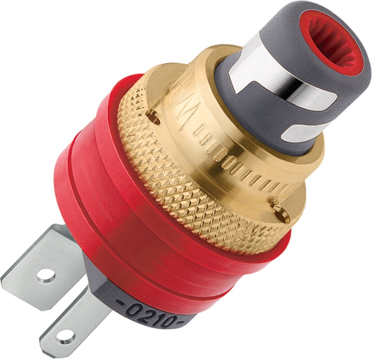 WBT-0210 AG MS (zilver) Nextgen RCA-chassisdelen per paar - Afbeelding 5