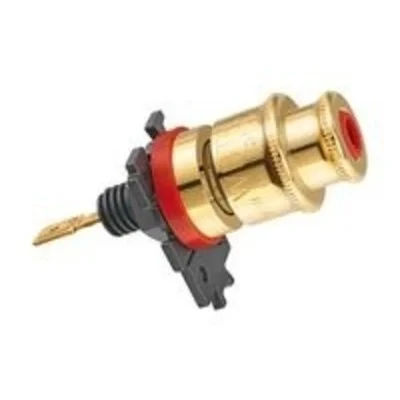 WBT-0705 Cu (koper) speakerterminal / binding post per set 4 stuks in showcase - Afbeelding 4