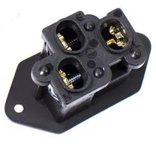 Furutech FI-09 NCF (R) Rhodium - Chassisdeel IEC 14 Male tot Ø4mm per stuk - Afbeelding 4