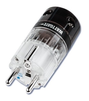 WattGate 390 Evolution (RH) Rhodium uitgevoerd in rookglas 16A - Schuko netstekker