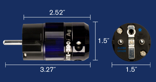 WattGate 390i Classic (RH) Rhodium uitgevoerd in zwart 16A - Schuko netstekker - Afbeelding 6