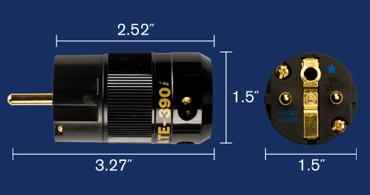 WattGate 390i Classic (AU) Goud uitgevoerd in rookglas 16A - Schuko netstekker - Afbeelding 7