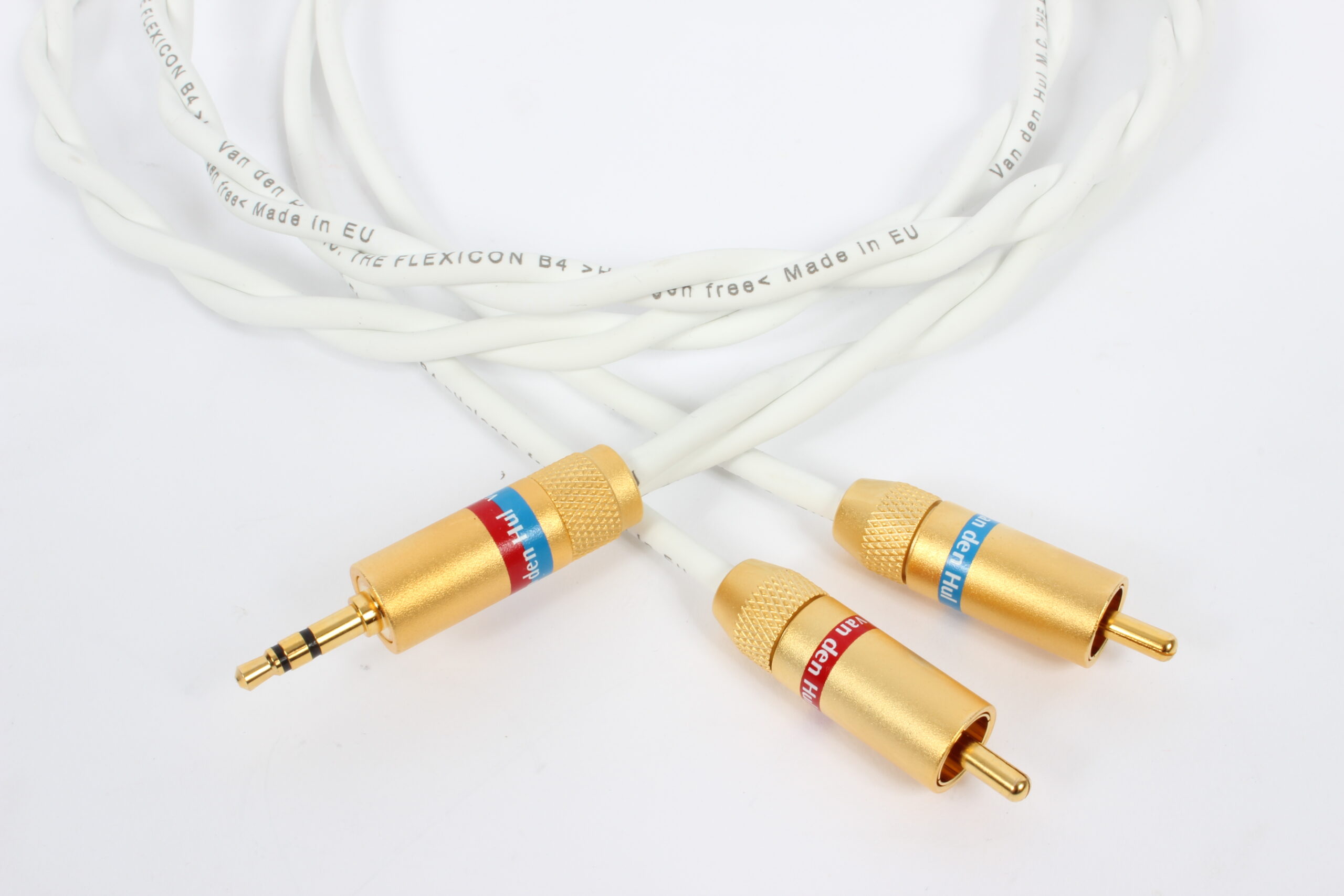 Van den Hul THE FLEXICON B4 3,5mm mini jack > RCA analoge interlink / AUX-kabel vanaf 1,0 meter - Afbeelding 2