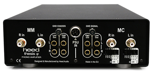 HEED Thesis Phi top high end MM Moving Magnet en MC Moving Coil Phono voorversterker 22 cm breed - Afbeelding 4