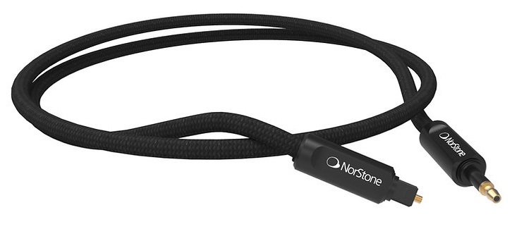 NorStone Arran Toslink to Mini-Toslink Optische kabel met gold-plated connectoren 0,75 meter