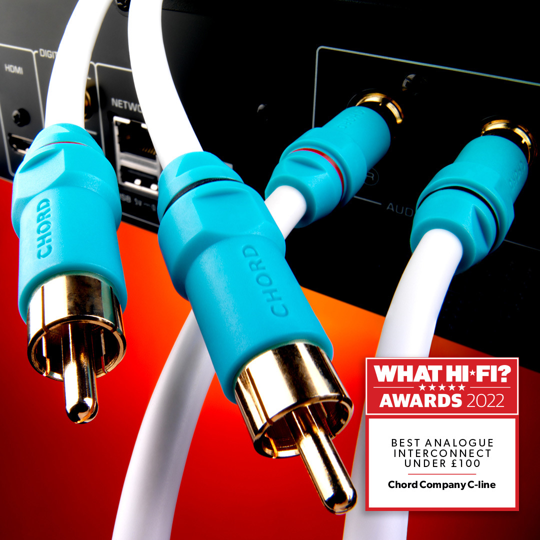 Chord Company C-line Analogue RCA Interlink koper stereoset 2 stuks vanaf 0,5 meter - Afbeelding 5