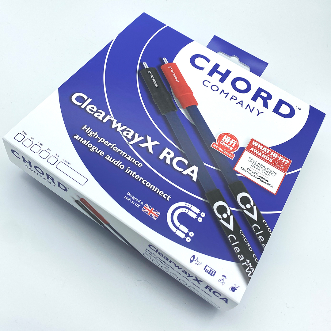 Chord Company Clearway X Aray Analogue RCA Interlink koper stereoset 2 stuks vanaf 0,5 meter - Afbeelding 4
