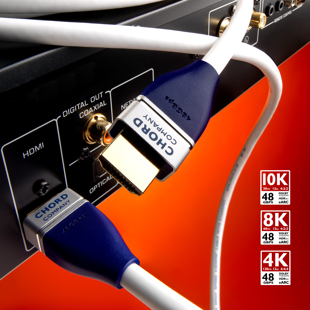 Chord Company Clearway HDMI-kabel 2.1 48GBps bandwidth / 10K at 30Hz / 8K at 60Hz HDR HDCP2.2 vanaf 0,75 meter - Afbeelding 4