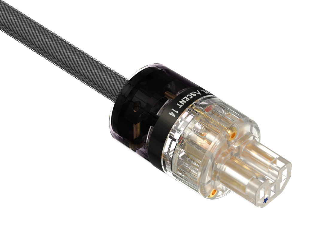 Kimber Kable PK-14 Ascent-series voedingskabel met Wattgate Evolution-series Gold (AU) connectoren IEC C13 - 10A vanaf 1 meter - Afbeelding 4