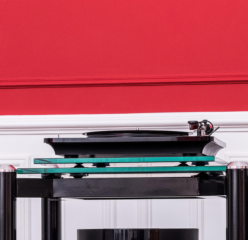 NorStone SPIDER ANTI-VIBRATION & DAMP 50 glasplaat zwart tot 50 kg 470 x 15 x 420 mm (W x H x D) per stuk inclusief 4 stuks DAMP 50 - Afbeelding 5