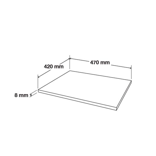 NorStone SPIDER ANTI-VIBRATION & DAMP 50 glasplaat zwart tot 50 kg 470 x 15 x 420 mm (W x H x D) per stuk inclusief 4 stuks DAMP 50 - Afbeelding 6