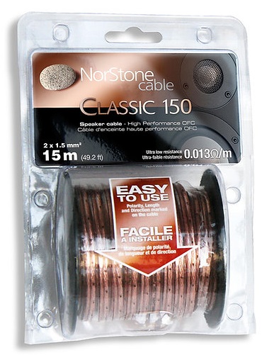NorStone Classic CL150 luidsprekerkabel 99.99% OFC koper 1,5mm2 AWG 16 per rol 15 meter - Afbeelding 4