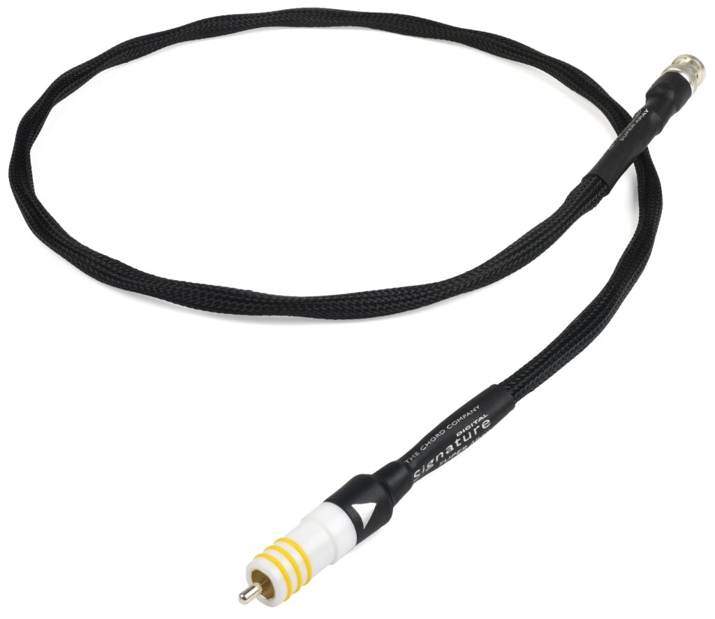 Chord Company Signature high end RCA of BNC digitale interconnect S/PDIF - 75 Ohm single vanaf 1,0 meter