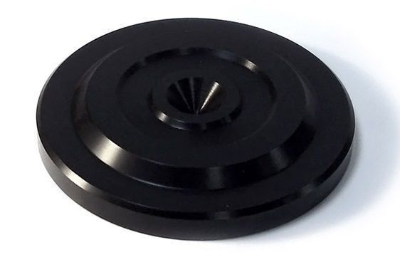 Cold Ray Spike protector 1 LARGE high end onderlegringen voor betere resonantiecontrole 64 mm x 10 mm uitgevoerd in zwart per set 4 stuks