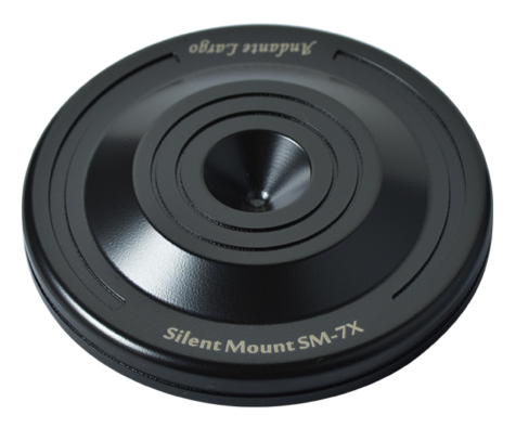 Chord Company Silent Mount SM7X Spike protector high end onderlegringen voor betere resonantiecontrole RVS 70 mm x 4 mm uitgevoerd in zwart per set 4 stuks