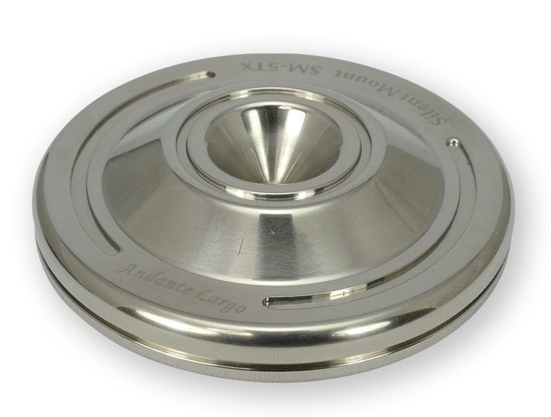 Chord Company Silent Mount SM5TX Spike protector high end onderlegringen voor betere resonantiecontrole Titanium 50 mm x 4 mm uitgevoerd in zwart per set 4 stuks