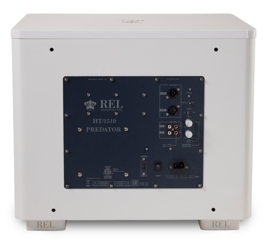 REL Subwoofer HT/1510 MKII Predator 1000 Watt RMS Klasse-D, 20Hz -6dB, 15” CarbonGlas woofer in hoogglans zwart of wit - Afbeelding 7