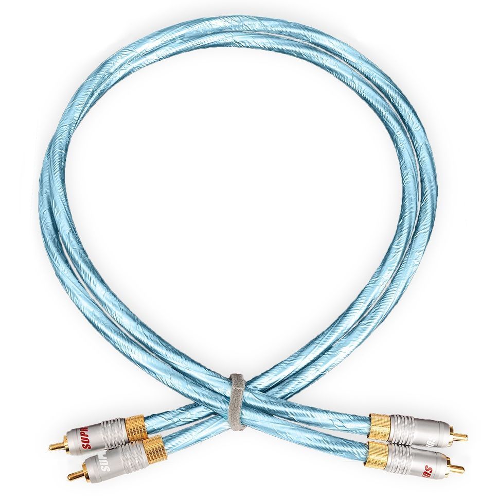 Supra Sword ISL RCA high end interlink met vergulde connectoren stereoset 2 stuks vanaf 0,8 meter