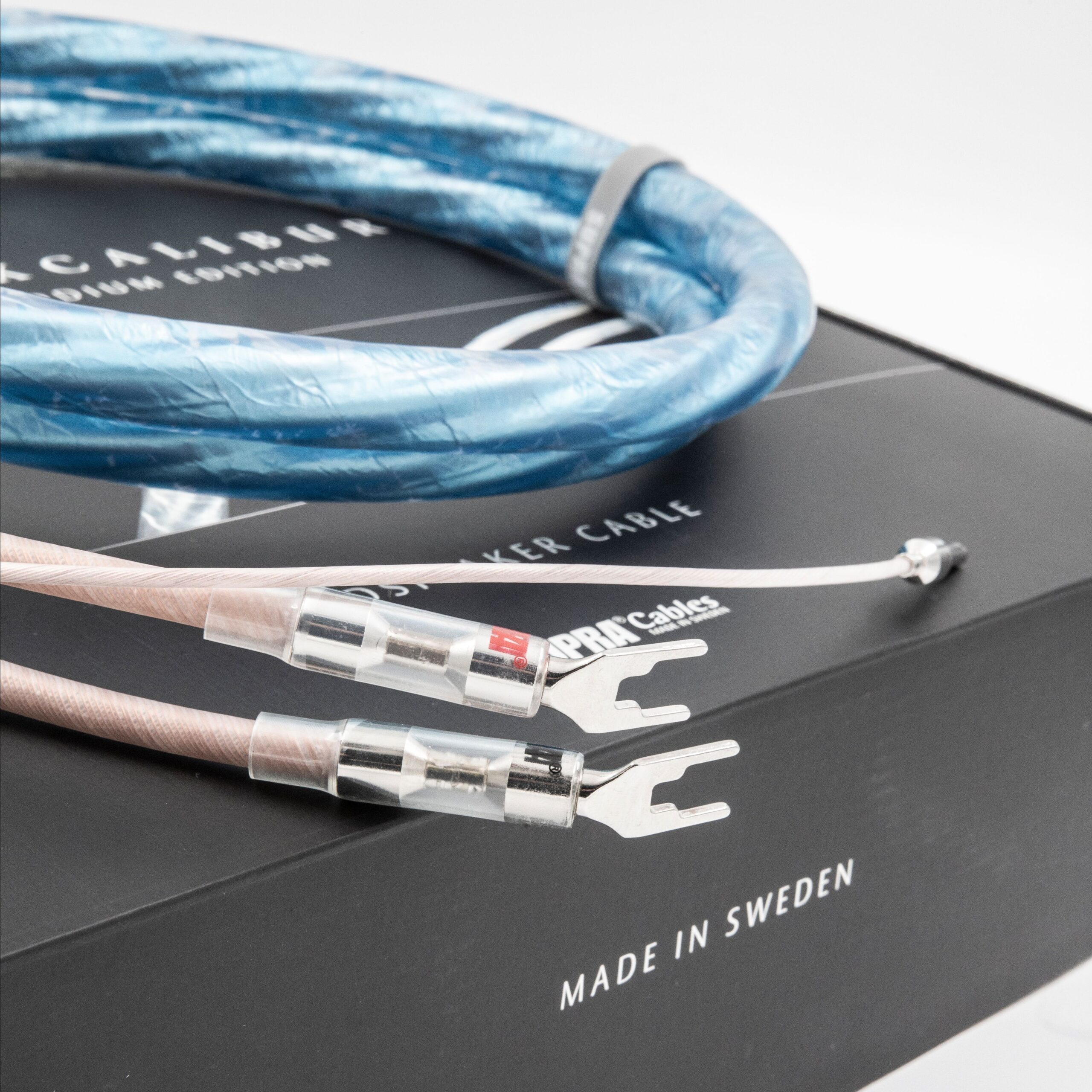 Supra Sword Excalibur Combicon high end luidsprekerkabel OFC geleiders 2 x 3,0mm2 AWG12 met Rhodium-connectoren stereoset 2 stuks vanaf 2,0 meter - Afbeelding 9