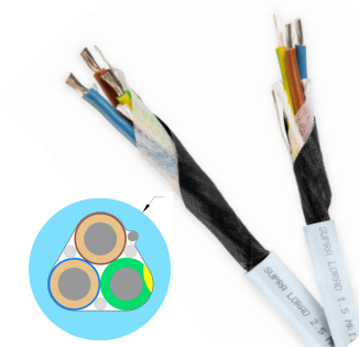 Supra LoRad 1.5 CS afgeschermde voedingskabel 3 x 1,5 mm2 AWG 15 Tin-plated OFC koper als IEC C13-10A vanaf 1,0 meter - Afbeelding 5