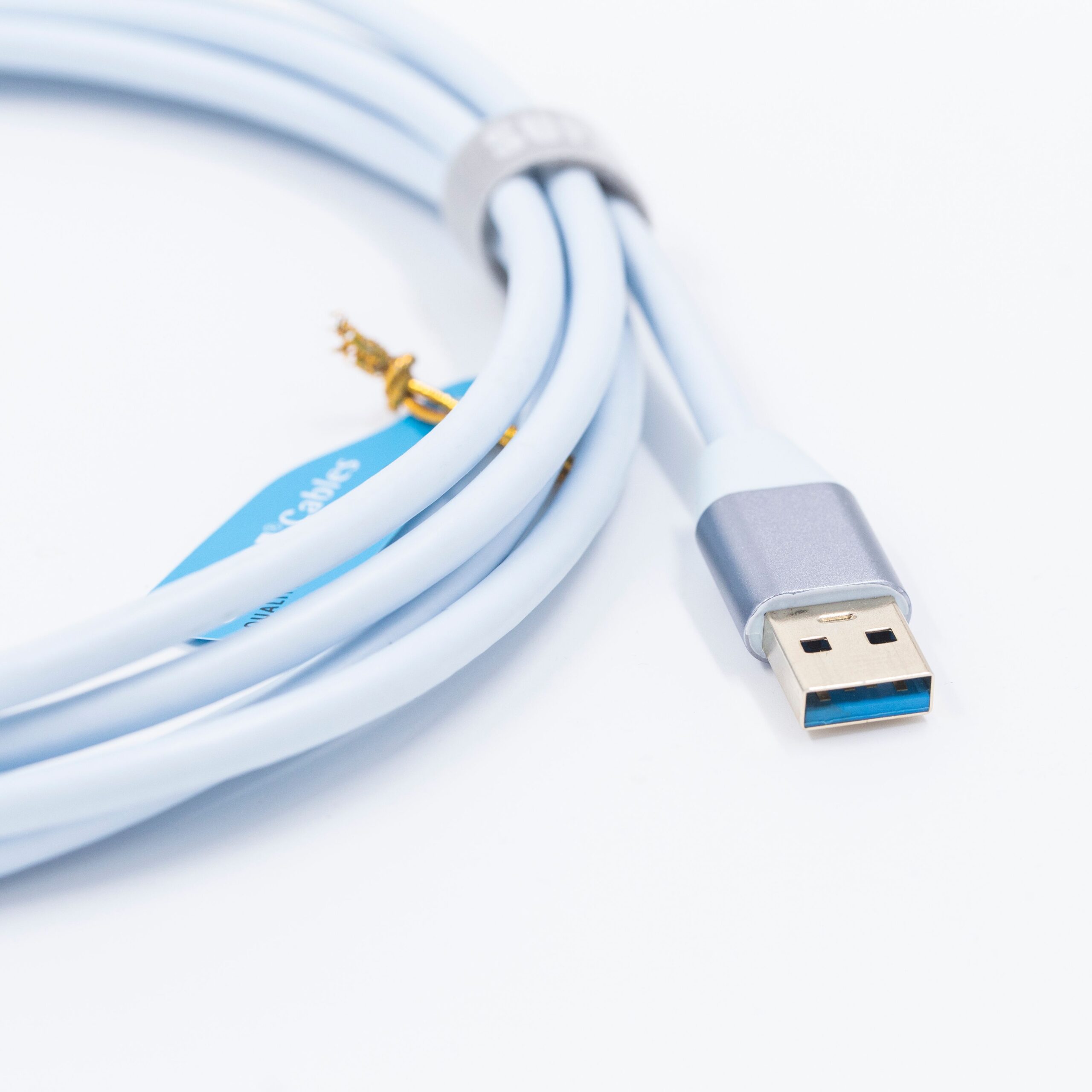 Supra USB 3.2 A-C Blue super high speed 10 Gbps vergulde connectoren vanaf 1,0 meter - Afbeelding 4